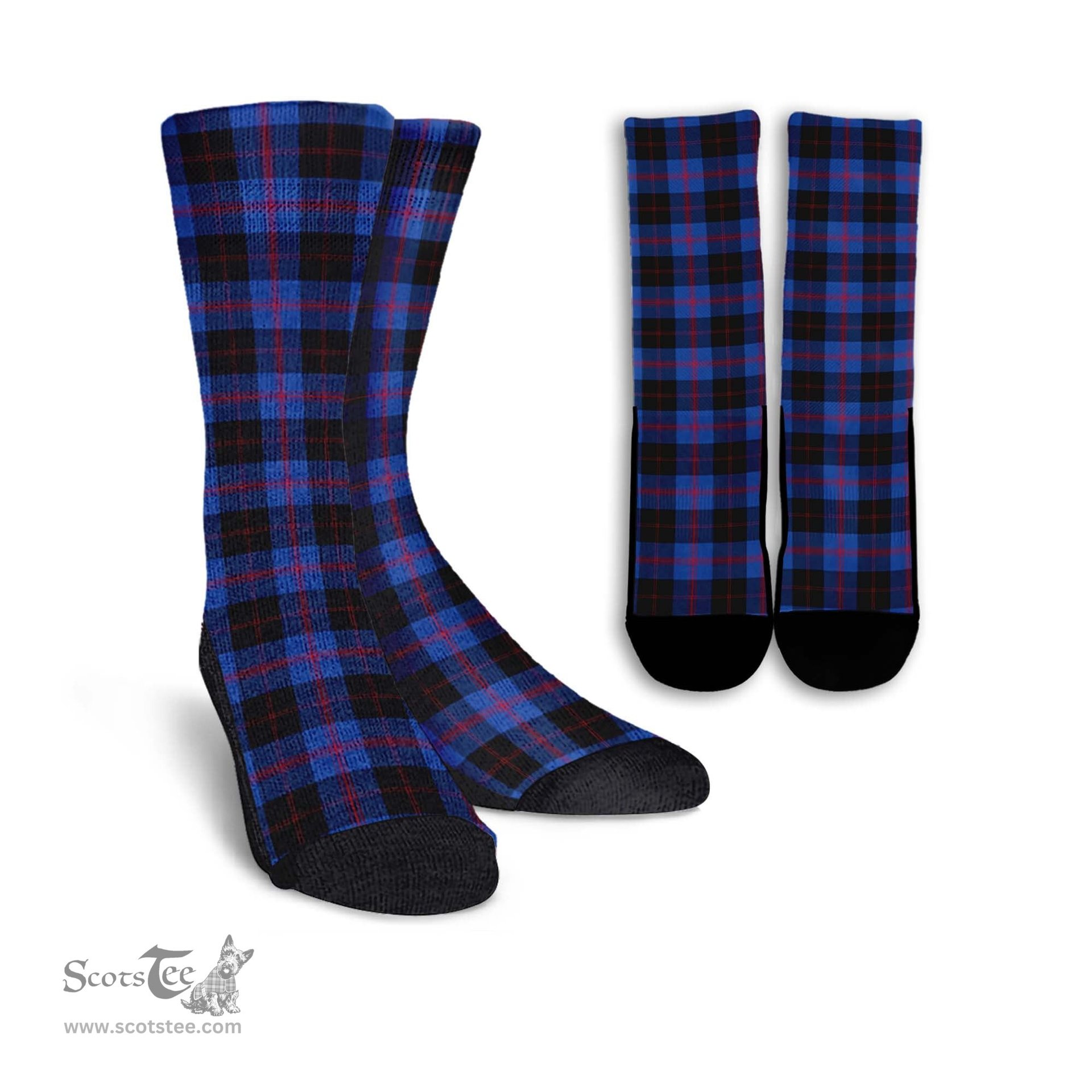ScotsTee Shop Scottish Maule Clan Tartan Socks For Men & Women