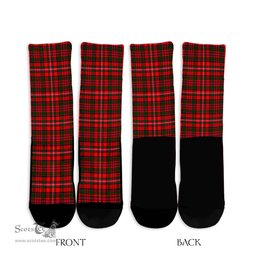 ScotsTee Shop Scottish MacKinnon Modern Clan Tartan Socks For Men & Women
