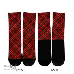 ScotsTee Shop Scottish MacKinnon Modern Clan Tartan Socks For Men & Women