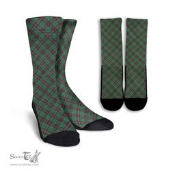 ScotsTee Shop Scottish MacKinnon Hunting Ancient Clan Tartan Socks For Men & Women