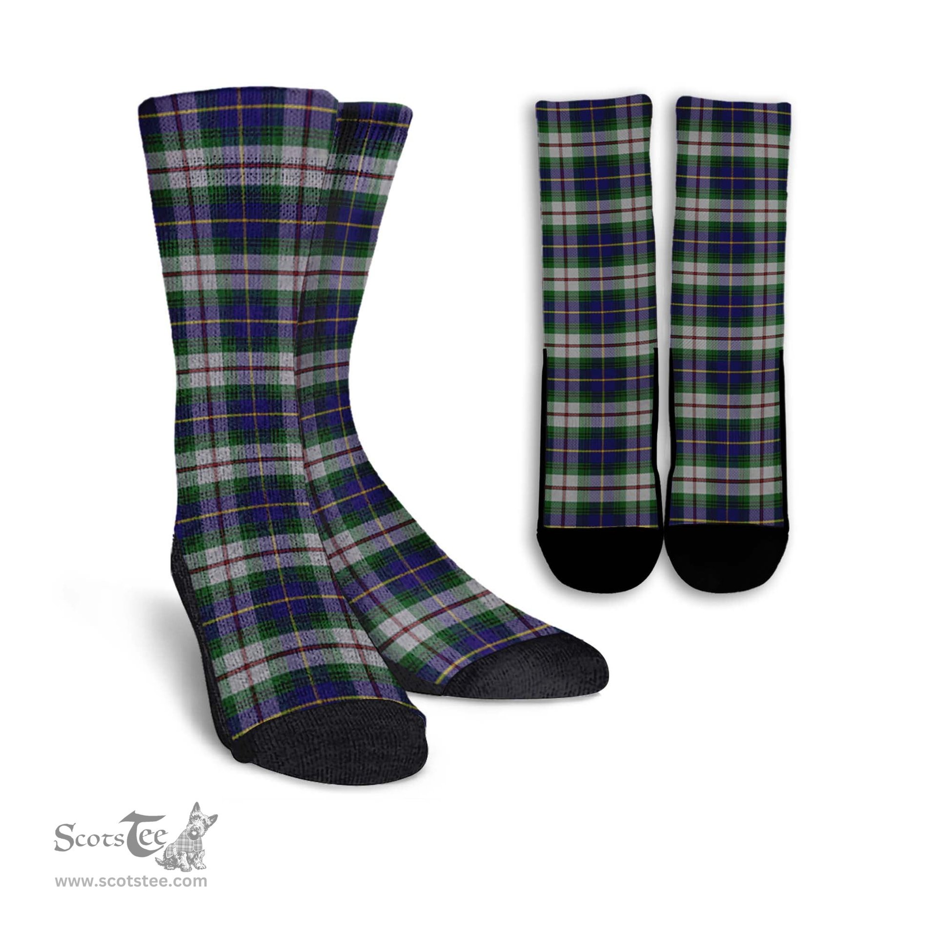 ScotsTee Shop Scottish MacLeod Of Californian Clan Tartan Socks For Men & Women
