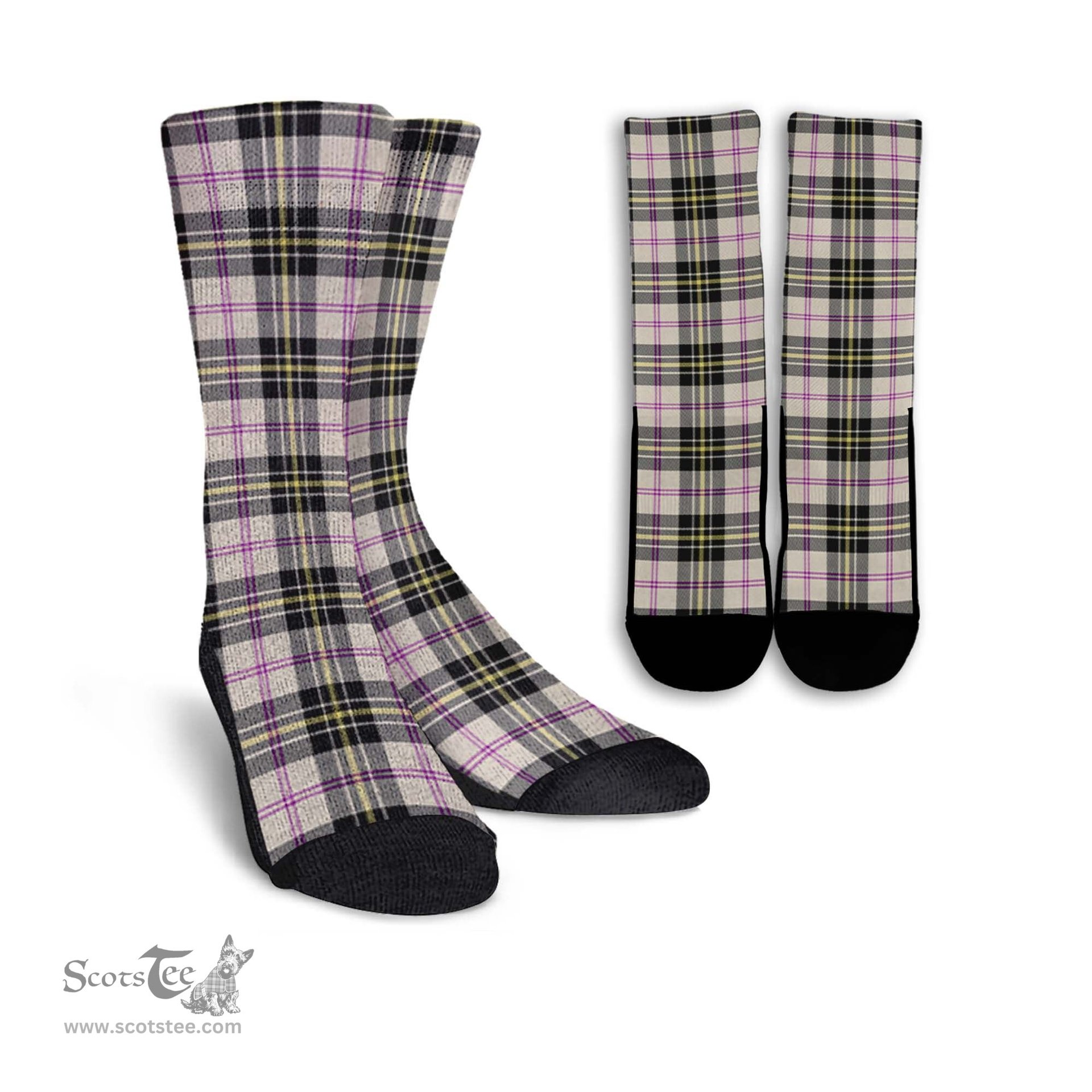 ScotsTee Shop Scottish MacPherson Dress Ancient Clan Tartan Socks For Men & Women