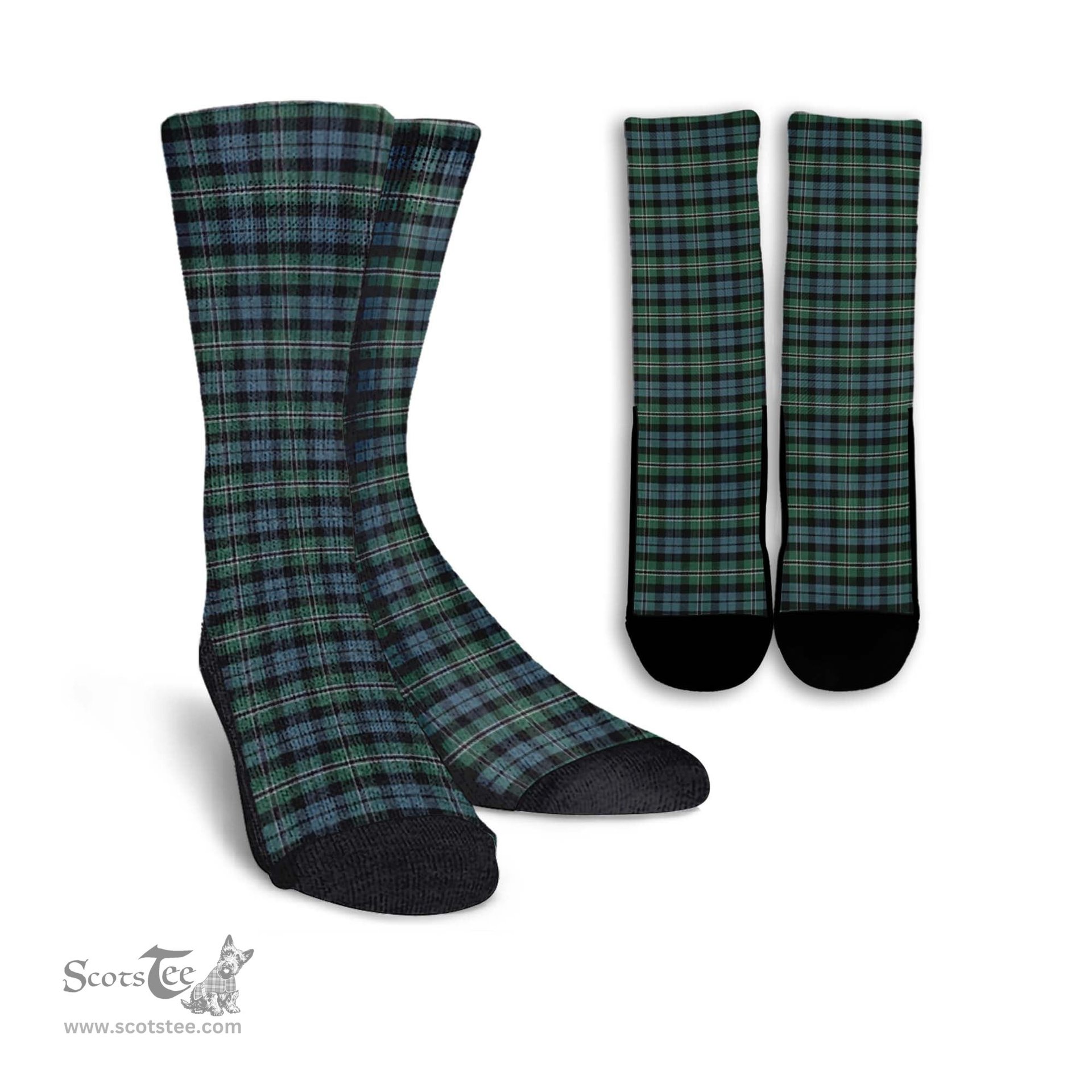 ScotsTee Shop Scottish Melville Clan Tartan Socks For Men & Women