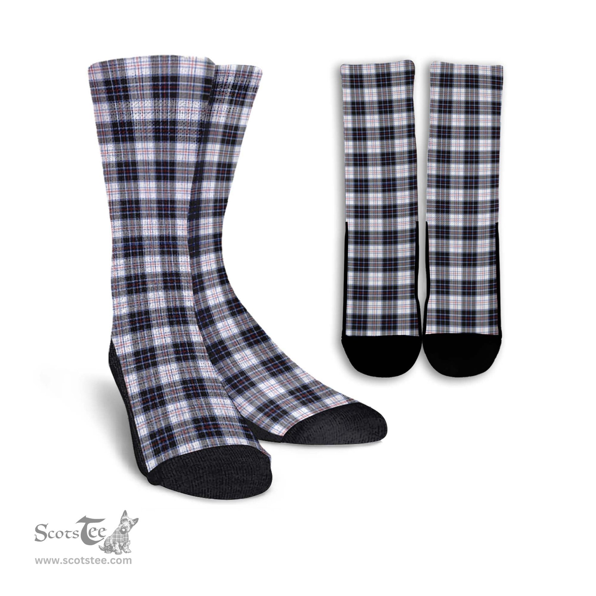 ScotsTee Shop Scottish MacRae Dress Modern Clan Tartan Socks For Men & Women