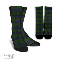 ScotsTee Shop Scottish MacWilliam Hunting Clan Tartan Socks For Men & Women