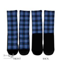 ScotsTee Shop Scottish MacKay Blue Clan Tartan Socks For Men & Women