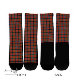 ScotsTee Shop Scottish MacNaughton Ancient Clan Tartan Socks For Men & Women