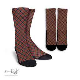 ScotsTee Shop Scottish MacNaughton Ancient Clan Tartan Socks For Men & Women
