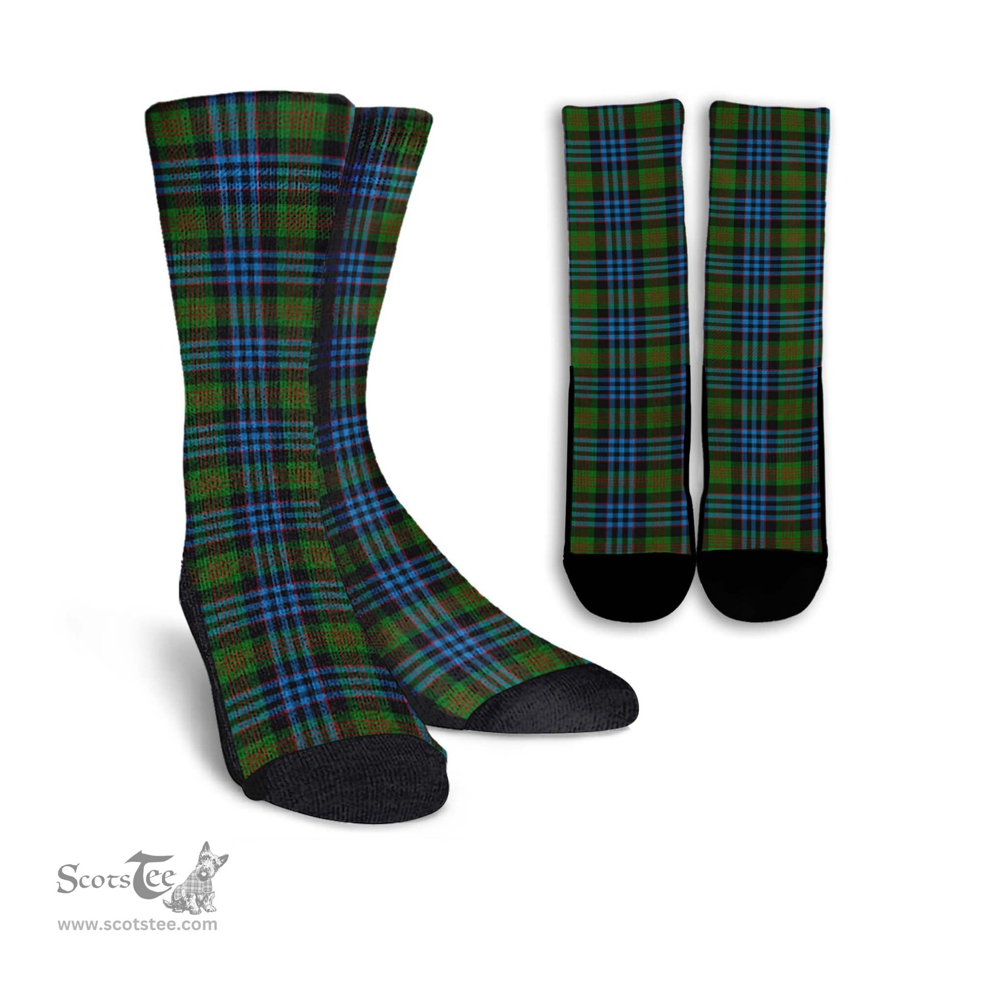 ScotsTee Shop Scottish Newlands of Lauriston Clan Tartan Socks For Men & Women