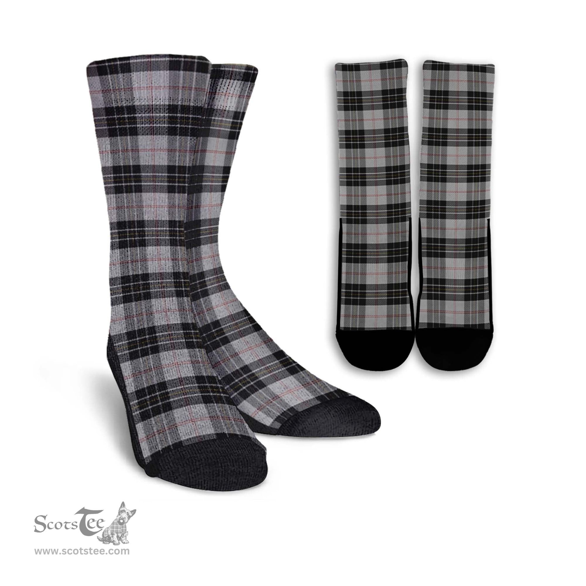 ScotsTee Shop Scottish MacPherson Dress Clan Tartan Socks For Men & Women