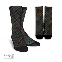 ScotsTee Shop Scottish MacTavish Hunting Clan Tartan Socks For Men & Women