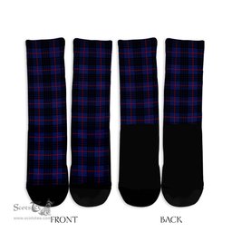 ScotsTee Shop Scottish McCoy Blue Clan Tartan Socks For Men & Women