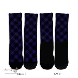 ScotsTee Shop Scottish McCoy Blue Clan Tartan Socks For Men & Women