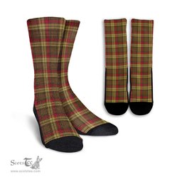 ScotsTee Shop Scottish MacMillan Old Weathered Clan Tartan Socks For Men & Women