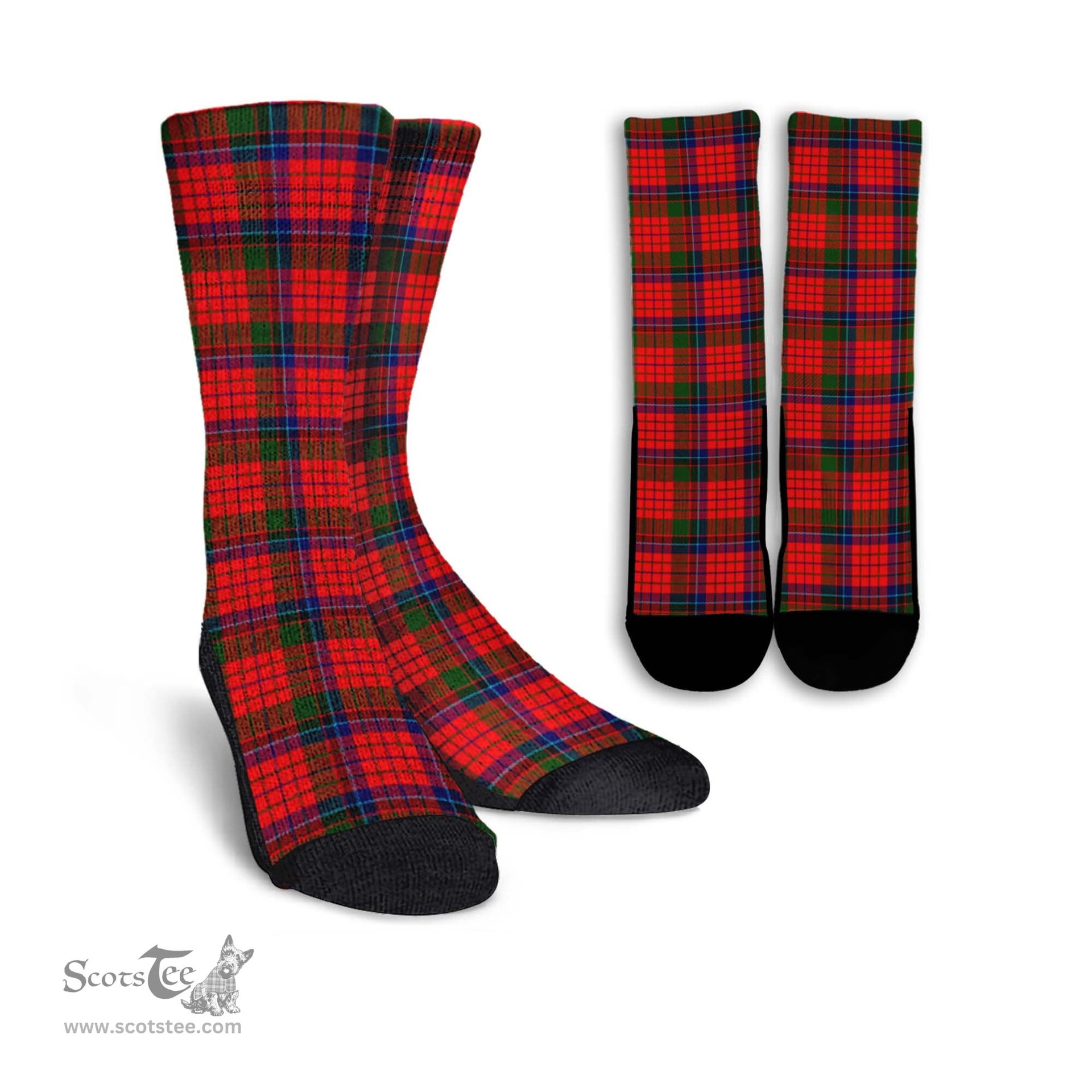 ScotsTee Shop Scottish Nicolson Modern Clan Tartan Socks For Men & Women