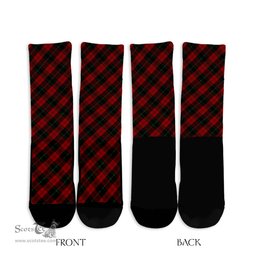 ScotsTee Shop Scottish Rosser of Wales Clan Tartan Socks For Men & Women