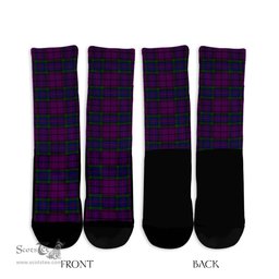 ScotsTee Shop Scottish Wardlaw Clan Tartan Socks For Men & Women