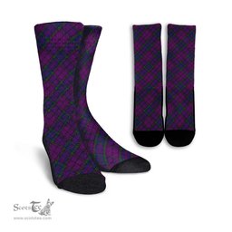 ScotsTee Shop Scottish Wardlaw Clan Tartan Socks For Men & Women