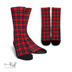 ScotsTee Shop Scottish Ruthven Modern Clan Tartan Socks For Men & Women