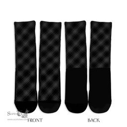 ScotsTee Shop Scottish Stewart Mourning Clan Tartan Socks For Men & Women