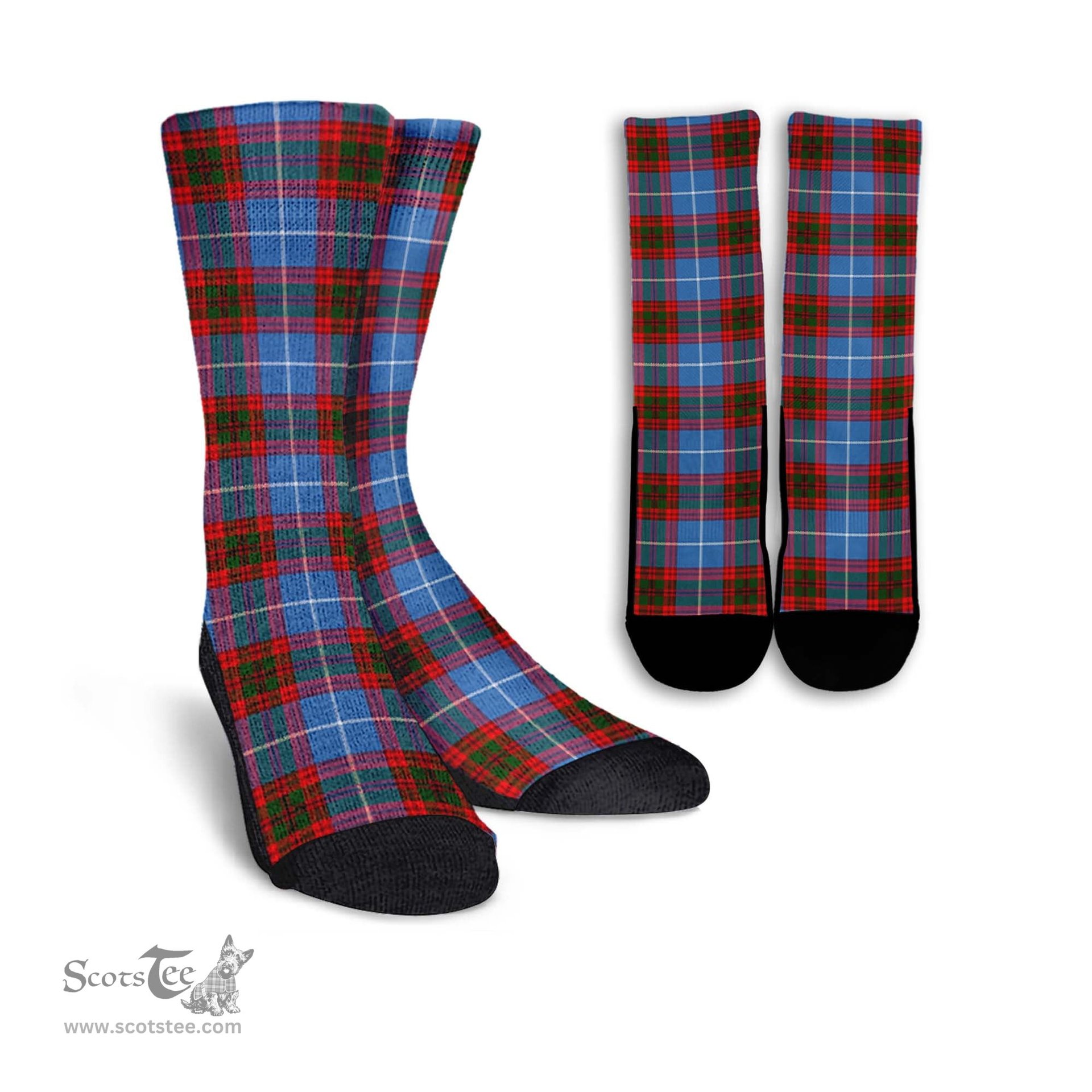 ScotsTee Shop Scottish Skirving Clan Tartan Socks For Men & Women