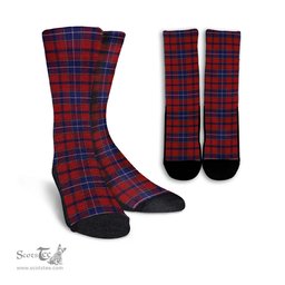 ScotsTee Shop Scottish Wishart Dress Clan Tartan Socks For Men & Women