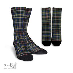 ScotsTee Shop Scottish Scott Green Modern Clan Tartan Socks For Men & Women