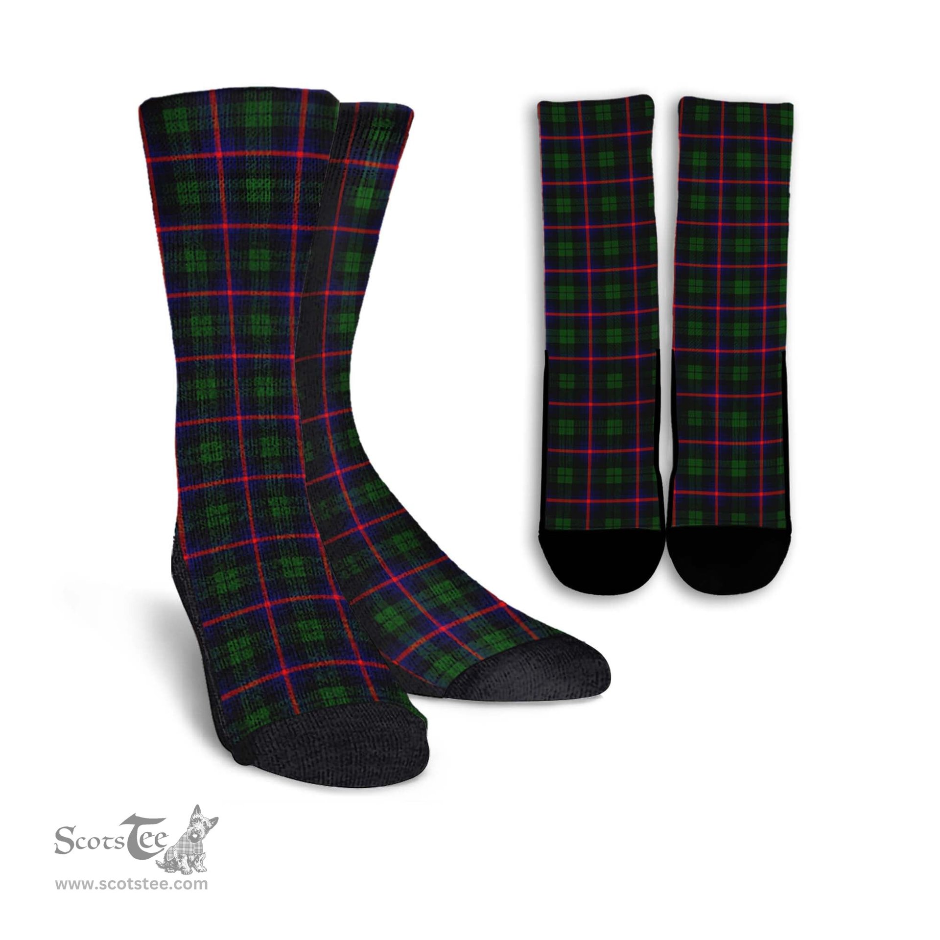 ScotsTee Shop Scottish Urquhart Modern Clan Tartan Socks For Men & Women