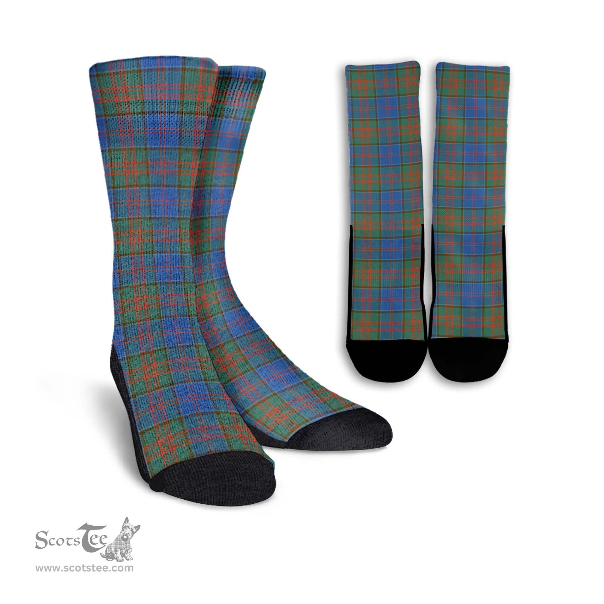 ScotsTee Shop Scottish Stewart of Appin Hunting Ancient Clan Tartan Socks For Men & Women