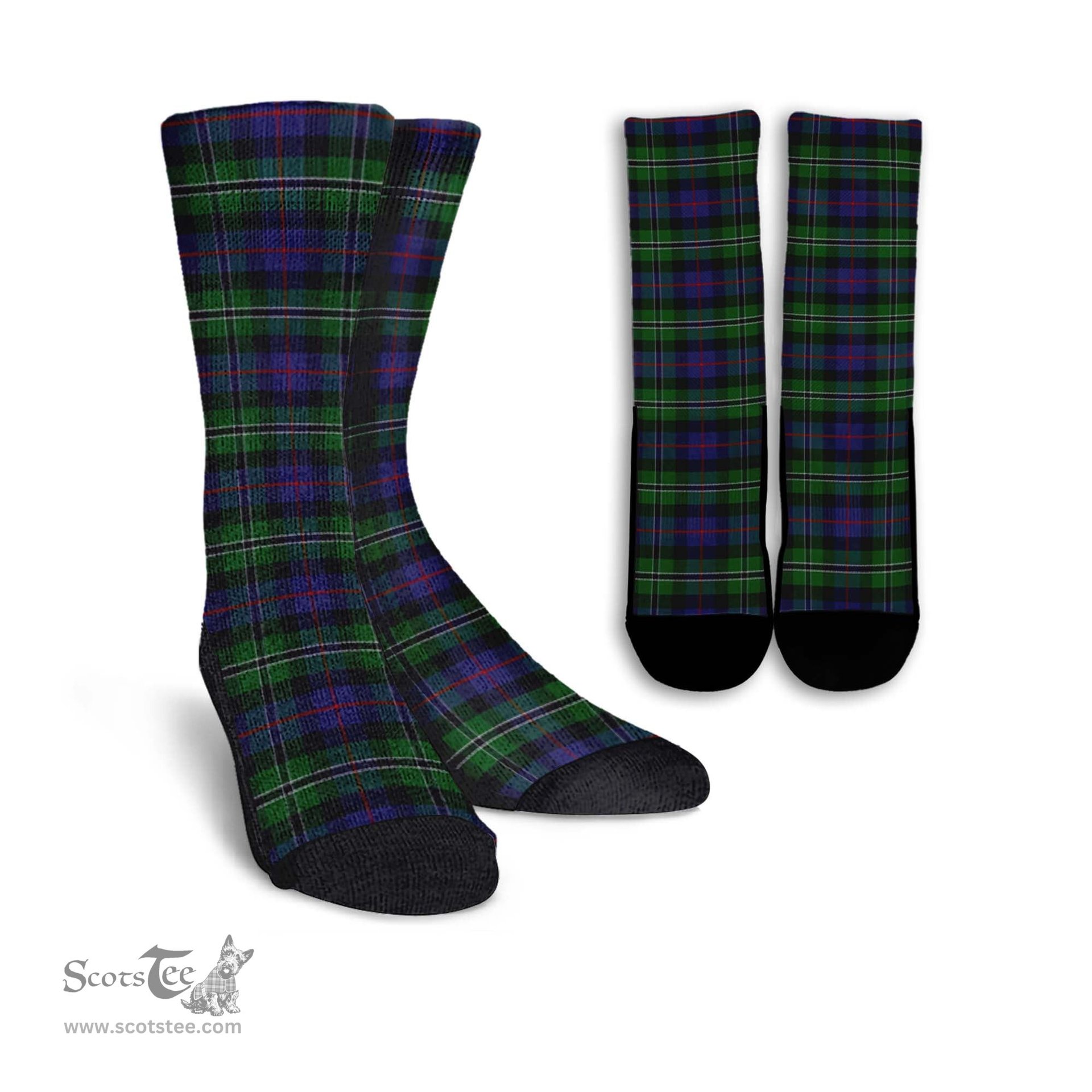 ScotsTee Shop Scottish Rose Hunting Clan Tartan Socks For Men & Women