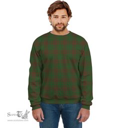 ScotsTee Shop Scottish MacAlister of Glenbarr Hunting Clan Plaid Tartan Sweatshirt