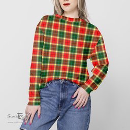ScotsTee Shop Scottish Gibsone (Gibson-Gibbs) Clan Plaid Tartan Sweatshirt
