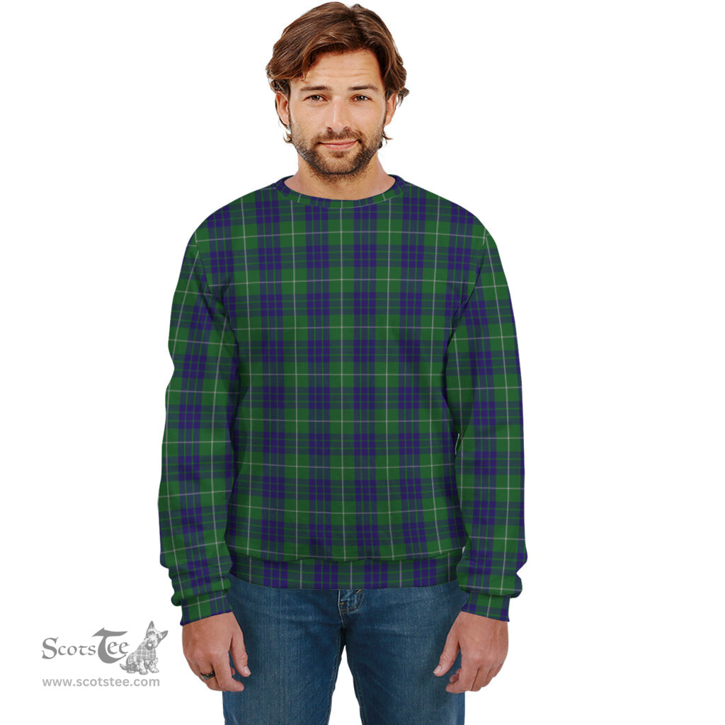 ScotsTee Shop Scottish Hamilton Green Hunting Clan Plaid Tartan Sweatshirt