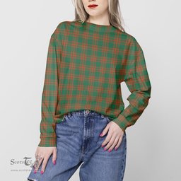 ScotsTee Shop Scottish Menzies Green Ancient Clan Plaid Tartan Sweatshirt
