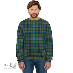 ScotsTee Shop Scottish Newlands of Lauriston Clan Plaid Tartan Sweatshirt