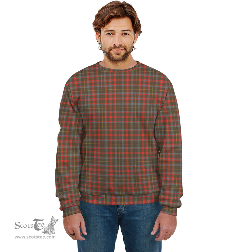 ScotsTee Shop Scottish MacIntosh Hunting Weathered Clan Plaid Tartan Sweatshirt