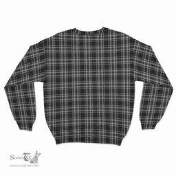 ScotsTee Shop Scottish Stewart Black and White Clan Plaid Tartan Sweatshirt