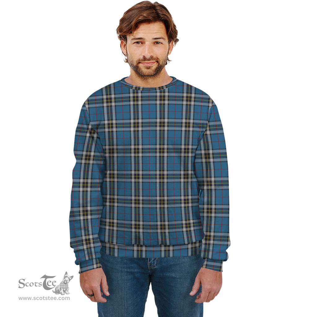 ScotsTee Shop Scottish Thomson Dress Blue Clan Plaid Tartan Sweatshirt