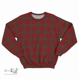 ScotsTee Shop Scottish Stewart of Galloway Clan Plaid Tartan Sweatshirt