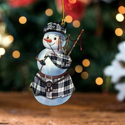 ScotsTee Shop Scottish MacRae Dress Modern Tartan Ornament Snowman Bagpipe Personalized