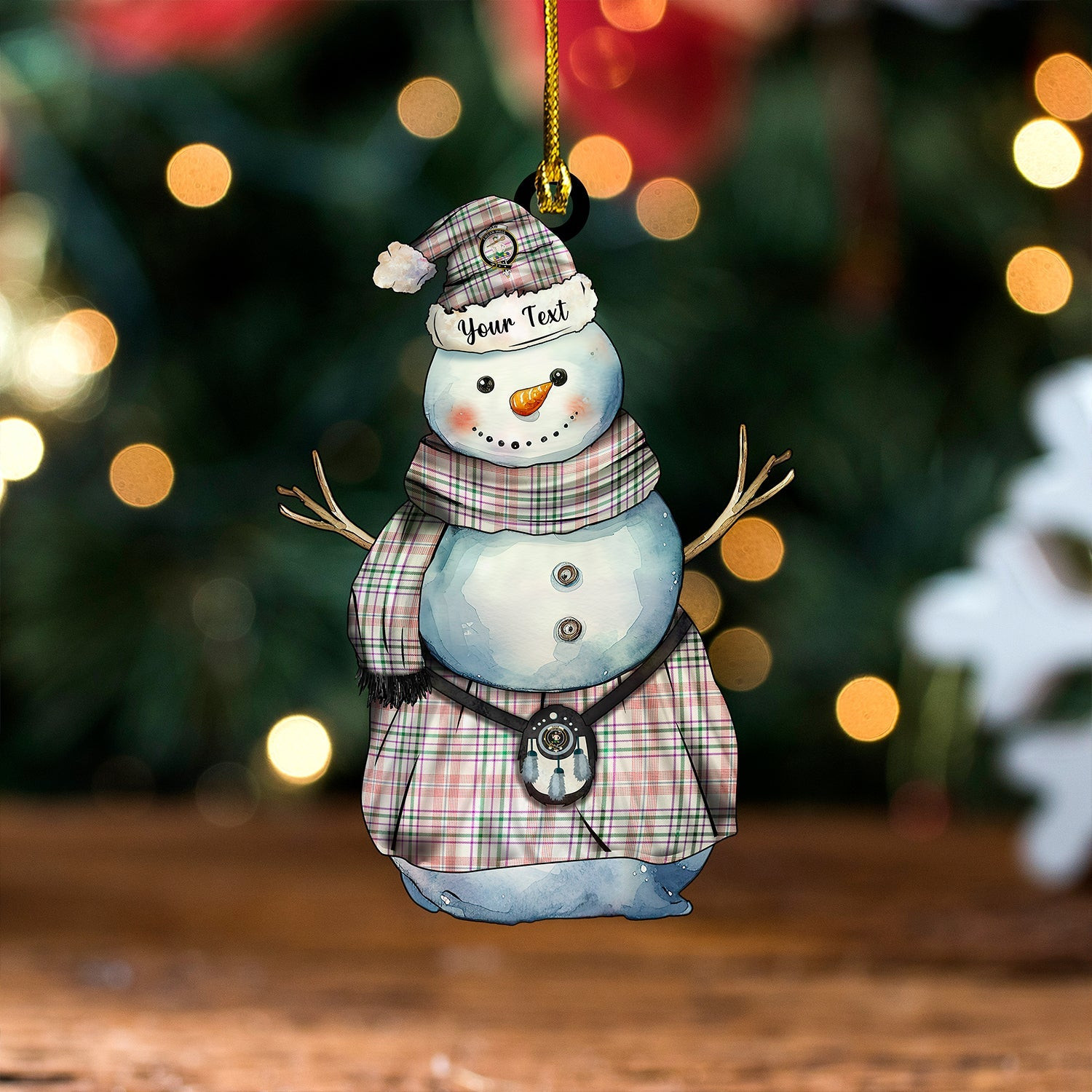 ScotsTee Shop Scottish Shaw Women's Dress Modern Clan Crest Tartan Ornament Snowman Warrior Personalized