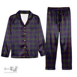 ScotsTee Shop Scottish Austin Wilsons No 137 Tartan Pajama Satin Velvet Flannel Pajama Set