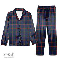 ScotsTee Shop Scottish Agnew Modern Tartan Pajama Satin Velvet Flannel Pajama Set