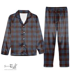 ScotsTee Shop Scottish Anderson Highland Society of London Tartan Pajama Satin Velvet Flannel Pajama Set