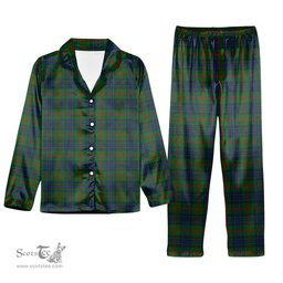 ScotsTee Shop Scottish Ayton Tartan Pajama Satin Velvet Flannel Pajama Set