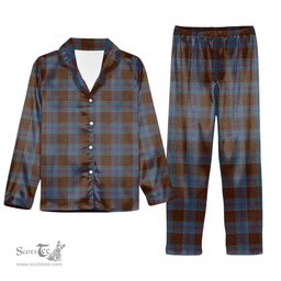 ScotsTee Shop Scottish Anderson MacGregor Hastie 4 Tartan Pajama Satin Velvet Flannel Pajama Set