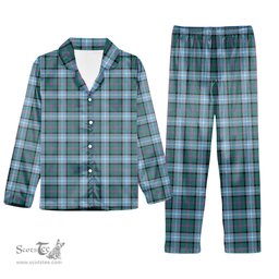 ScotsTee Shop Scottish Alexander of Menstry Hunting Ancient Tartan Pajama Satin Velvet Flannel Pajama Set
