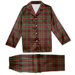 ScotsTee Shop Scottish Ainslie Ancient Tartan Pajama Satin Velvet Flannel Pajama Set