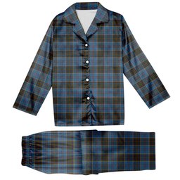 ScotsTee Shop Scottish Anderson MacGregor Hastie 2 Tartan Pajama Satin Velvet Flannel Pajama Set