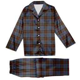ScotsTee Shop Scottish Anderson MacGregor Hastie 3 Tartan Pajama Satin Velvet Flannel Pajama Set